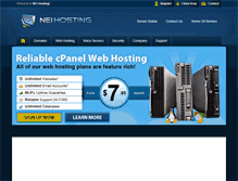 Tablet Screenshot of neihosting.com